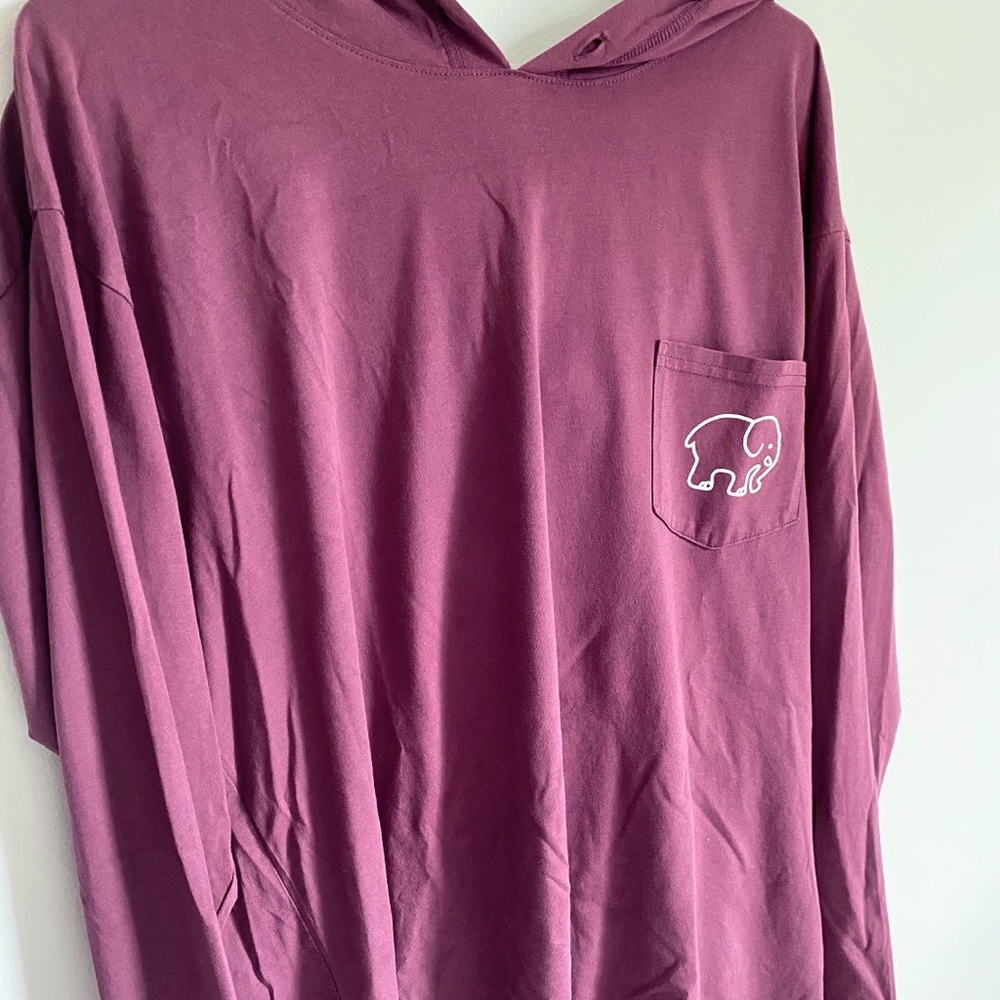 Maroon/ Berry colored Ivory Ella T-shirt Hoodie